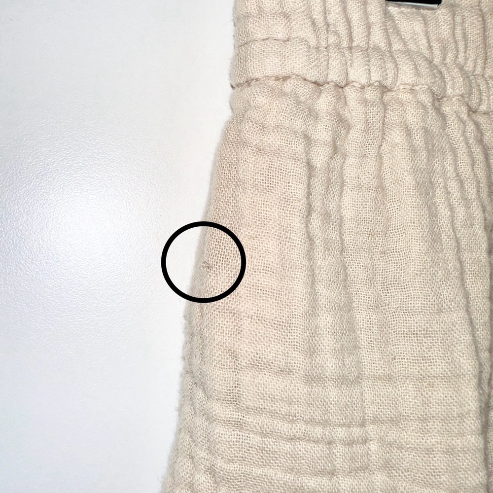 Madewell Petite Lightspun Pull-On Balloon Pants In Dried Flax XSP - Picture 9 of 11
